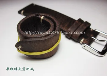 18 19 20 21 22 mm Käsitsi valmistatud Nahast Pruun Must Watch Band Rihm Vöö Watchbands Hull Hobune Nahast Käepaela Vaadata Tarvikud