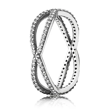Autentne 925 Sterling Silver Ring Poleeritud Celestial Crown Tähed Abstraktse Elegants Armastus Südames Ringi Naiste Mood Ehteid