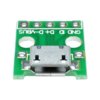 5tk Mini Micro USB 2.54 mm PCB Pardal Pistik DIY Elektroonilise USB Adapter Converter