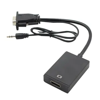 VGA Mees, et HDMI-ühilduvate Converter Naine Konverteri Adapter Kaablit Koos Audio Väljund 1080P Adapter for PC