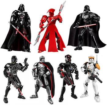 Star Wars Buildable Joonis Darth Vader Stormtrooper Chewbacca Kylo Ren Boba Fett Tegevus Joonis Jõulukinke Mänguasi Lastele