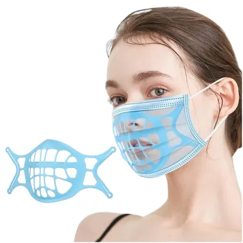 1TK 3D-Suu Mask Toetada Hingamine Aitab Aitavad varjata Sisemine Padi Kahvliga Toitu Silikooniga Mask Omanik Hingav Ventiil