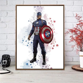Marvel Super Hero Lõuendile Maali Seina Art Avengers Rauast Mees Plakati ja Prindi Tuba Decor Pilt elamiseks Kodu Kaunistamiseks