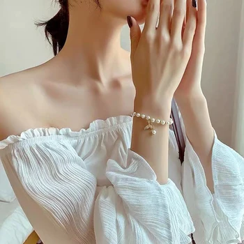 2021 Uus Elegantne ja Magus Barokk Pärl Ilu Fishtail Käevõrud Naine korea Fashion Ewelry Tüdruk on Temperament Käevõru