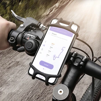 Bike Telefoni Omaniku iPhone X Xs Max 8 Samsung S8 S7 Silikoon Jalgratta Lenkstangi Jalutuskäru Mount 4-6.3-tolline Mobiilne Telefon