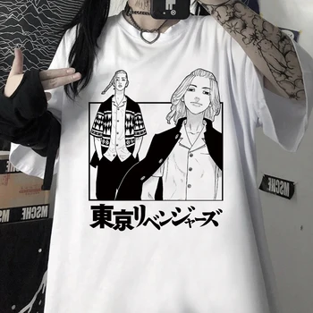 Hot Anime Meeste T-Särk Tops Tees Tokyo Revengers Teeshirt Tops Lühikesed Varrukad Casual Meeste Tshirt Riided Mees