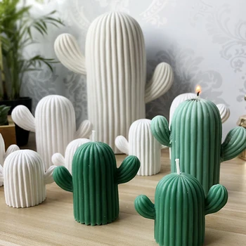 Armas Cactus & Kivi Kuju Küünal Hallituse Aroomiteraapia Krohv Silikoon Hallituse Käsitöö Käsitöö Küünal Seebi Tegemise Diy Kodu Kaunistamiseks