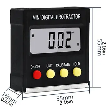 1tk Must Mini Digitaalne Nurgamõõtjaga Elektroonilise Inclinometer Nurga Näidik 360 Kalde Nurk Vertikaalne Magnet Traktorid