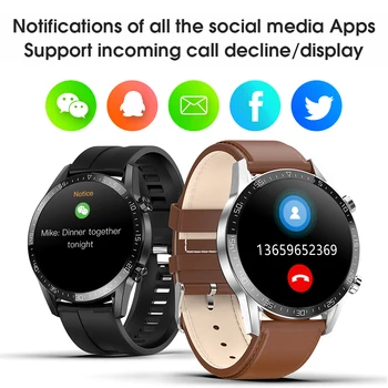 IPbzhe Smart Watch Mehed Termomeeter EKG Smart Watch IP68 Veekindel vererõhk Smartwatch Reloj Inteligente Jaoks Huawei Xiaomi