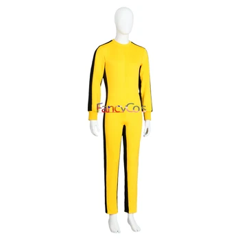 Unisex Täiskasvanud Bruce Lee Cosplay Kostüüm Jeet Kune Do Hiina Kung Fu Kombekas Cosplay Halloween Kostüüm Täiskasvanud Custom Made Movie