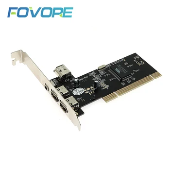 PCI Combo 1394A 4 Porti (3+1) vastutav Töötleja Kaardi Pikendamine Adapter PCI 3x 6 Pin, 1x 4 Pin standardile IEEE 1394 Kaabel Firewire Arvuti