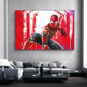 Marvel Super Hero Spiderman Plakatid HD Printida Lõuendile Maali Laste Magamistuba, elutuba, Tuba Teenetemärgi Maali