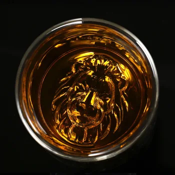 Loominguline Lõvi Pea Klaas Tass Läbipaistev Klaas Veini, Viski Klaas Kokteili Õlle Klaas Kruusid Baari Poole Õhtusöök Köök Pulm
