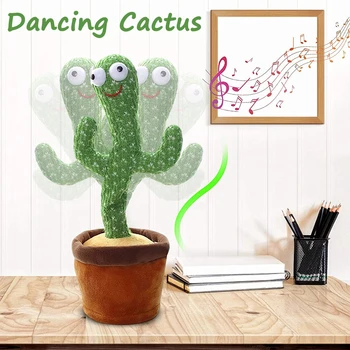 Tantsu-Kaktus -, Plüüš-Mänguasi, Elektrooniline Shake Tantsu mänguasja laulu -, plüüš-armas Cactus Teenetemärgi Educa Mänguasjad, Laste Poole Kingitus