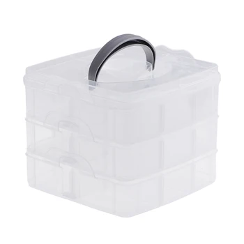 Ladustamise kasti, läbipaistev, virnastatavad, valmistatud plastikust, / plastikust