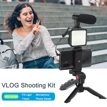 MAMEN Professionaalne Vlogging Video Shooting Komplektid Koos Mini Statiiv Bluetooth Selfie Kontrolli SLR Kaamera Nutitelefoni Salvestamine