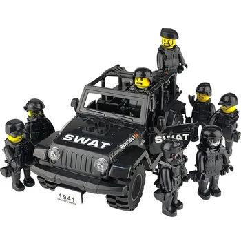 Lapsed Sõjaväe eriüksused ehitusplokid Sõdurid Arvandmed Relvi Ühilduv SWAT ehitusplokid Mänguasjad Lastele