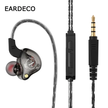 EARDECO Tugev Bass Mobiil Juhtmega Kõrvaklapid, Telefoni Kõrvaklapid Stereo Kõrva 3.5 mm Kõrvaklappide koos Mic-Earbuds Müra Tühistamises
