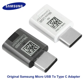 Originaal Samsung S8 Micro-USB-Tüüp C-Converter-Adapter Galaxy S8 S9 Plus S9plus S10 S10PLUS S10E Märkus 7 8 9 A31 A51 A71