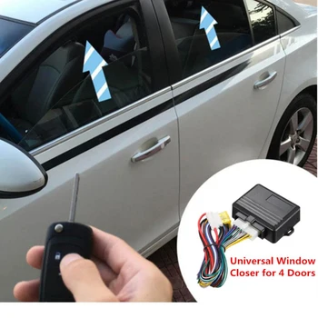 Universaalne 12V Auto Power Window Rulli Lähemale Moodul Alarm Süsteem 4or2-Ukseline Auto Auto Sulge Aken Klaasist, Automaatse Tõstja Komplekt