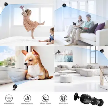1080P HD Mini IP-Kaamera, WIFI Traadita Smart Home Security Kaamera Valve 2-Way Audio CCTV Pet-Kaamera 1080P beebimonitor