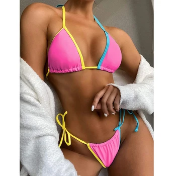2021 Uued Sexy Bikini Supelpüksid Naiste Kaks Tükki Ujumistrikoo Naine Brasiilia Ujumispüksid Suvel Rannas Kanda Ujumine Ülikond Biquini