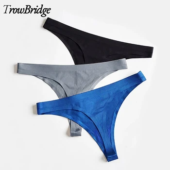 TrowBridge Seksikas Õmblusteta Thong Aluspüksid Sport Naiste Pesu Hot Müük G-Stringid Paindlik Rihmad Satiin Siidist Aluspüksid Aluspesu