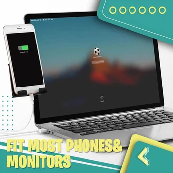 Sülearvuti Pool Telefoni Omanik Sülearvuti Pool Mount Clip Sulg Telefon Seista Omanik Sülearvuti Ekraani PC Monitor Soporte Para Telefono Movil