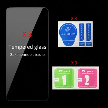 3tk Karastatud Klaas Xiaomi Poco X3 NFC F2 F1 Pro Mi 10T Pro Redmi Märkus 9s 9 Pro Max K30 Pro Redmi 9 9A 9C Ekraani Kaitsekile