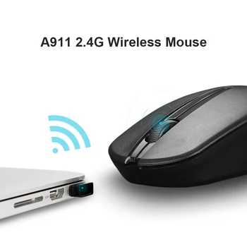 A911 Juhtmeta Hiir, 2.4 GHz, USB Vastuvõtja, Optilised Hiired Töölaua Sülearvuti Office Sülearvuti Hiir, Hiired, Pro Gamer