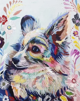 Akvarell Loomade DIY Värvimine Poolt Numbrid Kit Handpainted Lõuend Joonis Digitaalse Maali Täiskasvanud Kodus Seina Decor 40*50cm