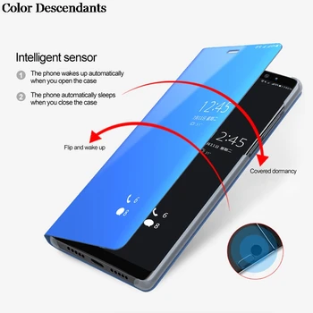 Luksuslik Peegel Vaadata Smart Flip Case For Huawei P30 Lite huawai P 30 P30Lite MAR-LX1A algse Magnetvälja fundas Nahast Telefoni Kate