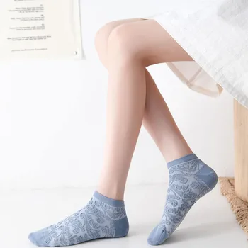 Kevadel, Suvel Uue Müügi Jaapani Vintage Leevendust Tõusis Naiste Paat Sokid Magus Värvi Lilleline Puuvillane Tüdruk Sokid