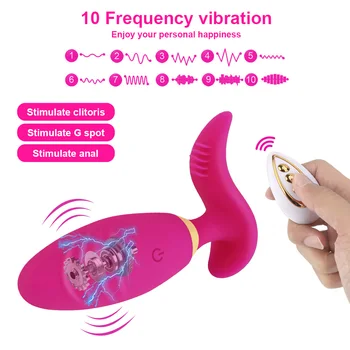 Kliitori Stimulaator Sugu Mänguasjad, Naiste Erootilised Kantavad Vibraator 10 Kiirus Dildo Vibratsiooni Aluspüksid Vibreeriv muna