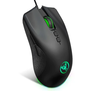 HXSJ A883 USB Wired Gaming Mouse RGB Gamer Hiired, 4 DPI Reguleeritav Ergonoomiline Disain Lauaarvuti Sülearvuti