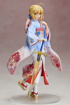 UUS kuum 25cm Saatus Null Fate stay night kimono saber tegevus joonis mänguasjade kogumise Jõulud kingitus kasti