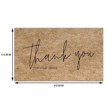30pcs/kott Tänan Teid, Et Kaardid 3D-Jõupaber Tänu õnnitluskaart Tunnustust Cardstock Väikeste Ettevõtete Müüjad