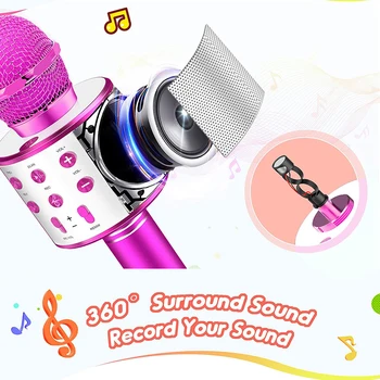 Professional Bluetooth-Mikrofoni Pihuarvutite Karaoke Mikrofoni USB Mini Kodu KTV Muusika Mängija Laulu Diktofoni Mic Kid