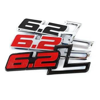 3D Auto Kleebised Embleem Auto Pagasiruumi Embleemi jaoks Kleebised Ford F150 6.2 L Hummer H2 Chevrolet C7 Camaro 6.2 L Mercedes Dodge Challenger