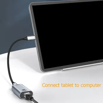 USB Tüüp C Ethernet Adapter Sülearvuti Nutitelefoni USB-C Naissoost RJ45 Naine 10/100/1000 Gigabit LAN-Võrgu Kaart