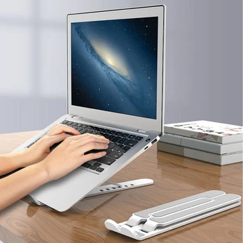 Portable Laptop Stand Kokkupandav Toetuse Baasi Sülearvuti Seista Macbook Pro Lapdesk Arvuti Sülearvuti Omanik Jahutus Bracket Ärkaja