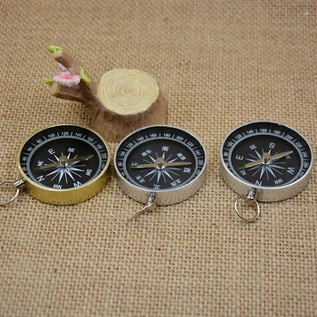Väljas Telkimine Mini Kompass Alumiiniumist Kerge Kaasaskantav Kompassid, Veekindlad Ellujäämise Navigatsiooni Kompassid, Mille Võtmehoidja