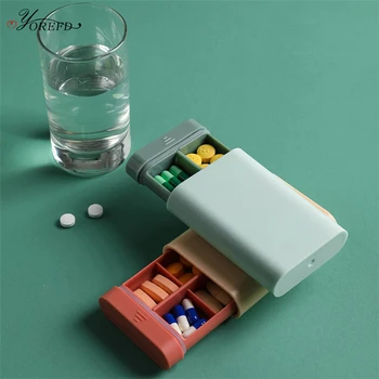 OYOREFD 6 Ruudustik Kaasaskantav Pill Box Väljas Pitsat Pill Storage Box Mini Meditsiin Juhul Travel Pill Tolmu-tõend Kaitsta Mahuti