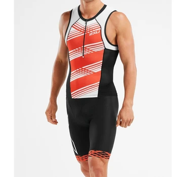 Triatloni ciclismo masculino professionaalne meeskond 2021 suvel konkurentsi pingul riided jalgrattasport ujumine töötab varrukateta kleit