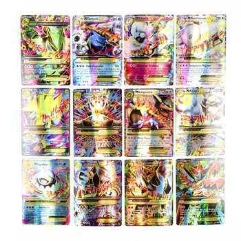 10-300Pcs prantsuse kaardi Pokemons GX-Kaardi Särav Mäng MEGA TAG MEESKOND VMAX GX V MAX Lahing Carte Kauplemise Laste Mänguasi