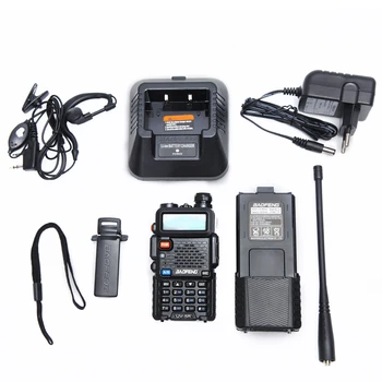 Baofeng UV-5R Walkie Talkie Dual Band VHF-UHF-136-174MHz & 400-520MHz Pofung UV-5R Kaasaskantav Raadio 5W kahesuunaline Raadio BF-UV5R