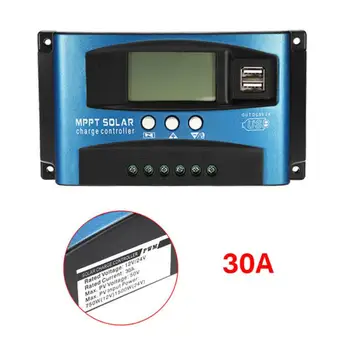 100A MPPT päikesepaneel Aku Regulaator Eest vastutav 12/24V Auto Dual USB-LCD-Praegune reaalajas Ekraanil Laadimine Discharger