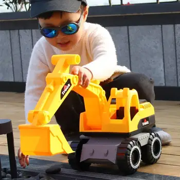 Mänguasjad Poistele Simulatsiooni Ehitus Sõiduki Ekskavaator Mänguasja Auto Mudel Lapsed Mängivad Koos Liiva Mänguasjad Rannas