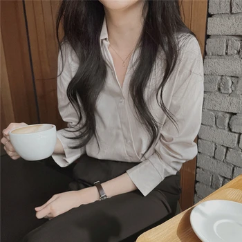 Colorfaith Uus 2021 Naiste Kevad-Suve Pluusid Särgid Nupud Stiilne, Elegantne Mõõdus Office korea Stiilis Lady Wild Tops BL3309