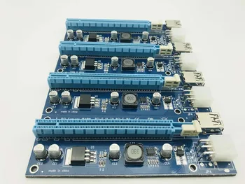 PCIe 1 kuni 4 Kaevandamine Kaart PCI Express 16X Slots Ärkaja Kaart PCI-E 1X kuni 16x Välist PCI-e Pesa Adapter Port Kordaja BTC